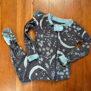 Burt's Bees Baby organic star and moon pajamas